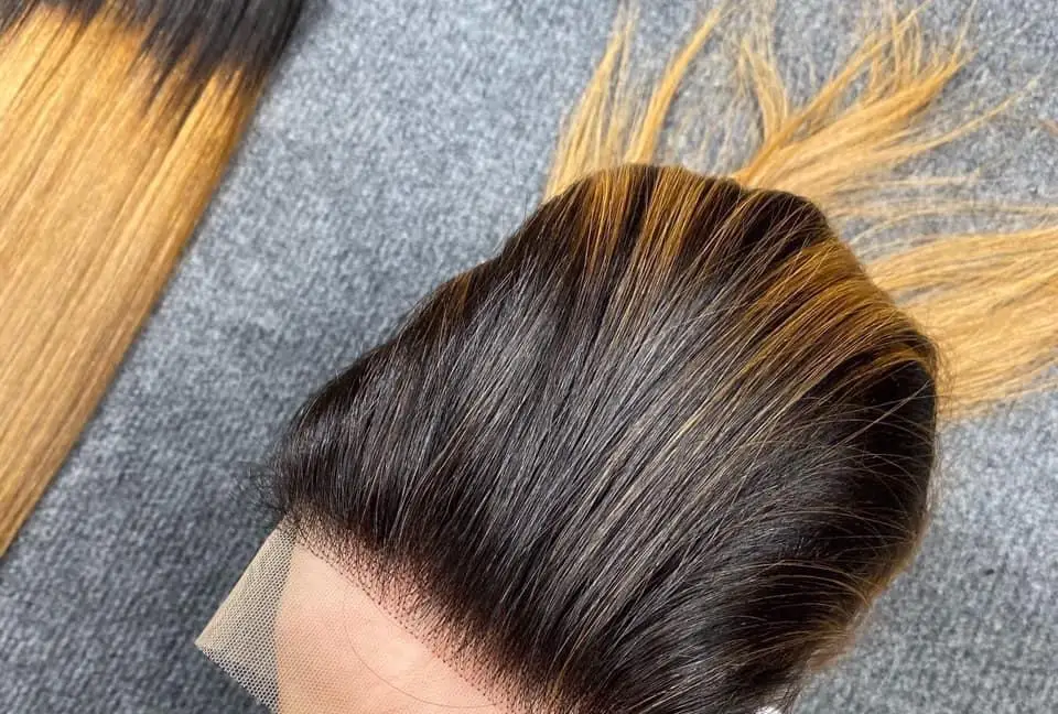 High quality ombre wigs hair colorful full lace hair extensions Vietnam human virgin hair