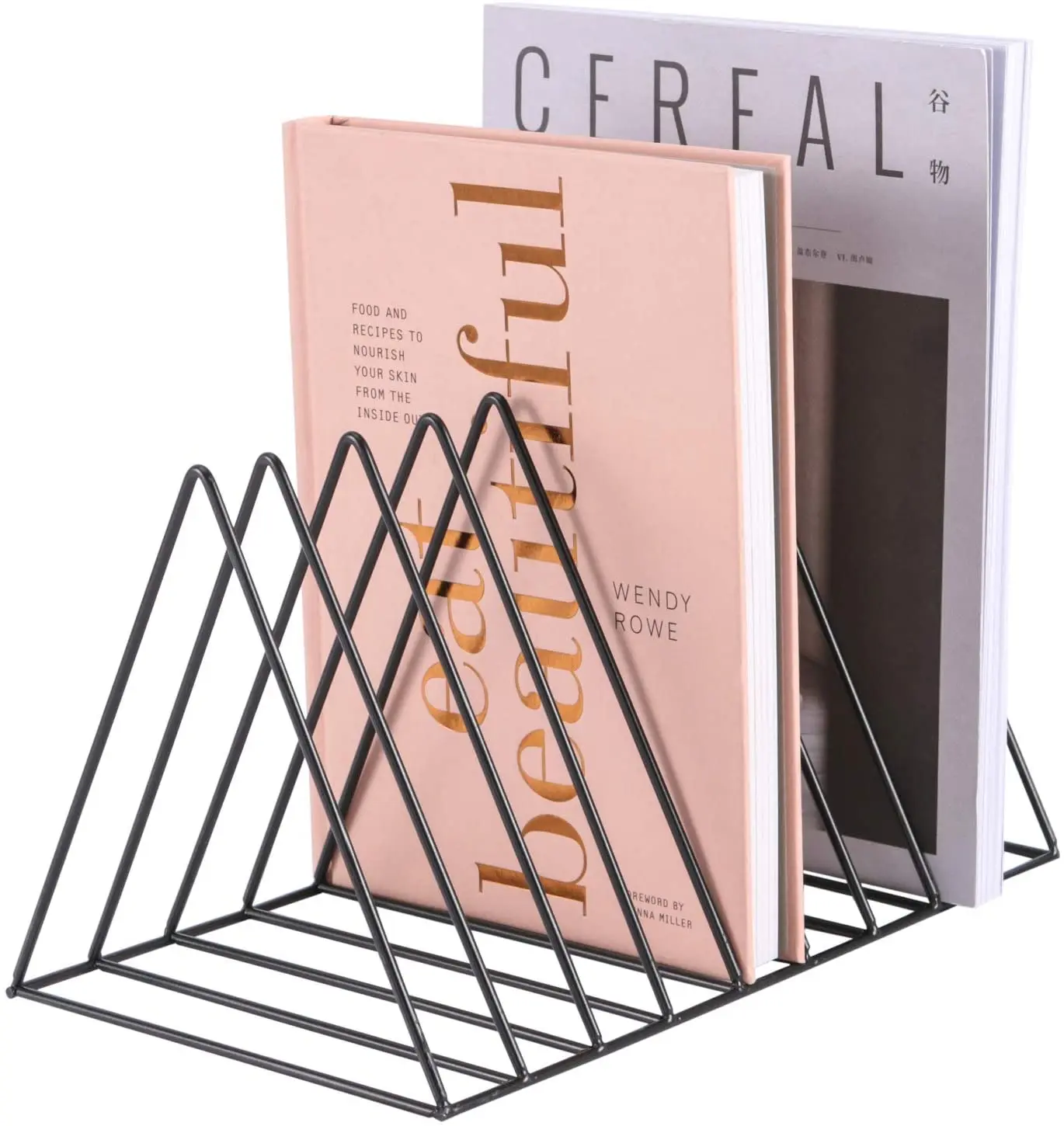 Triangle File Holder, Modern Desk Organizer, 2 Pcs Magazine File Holder