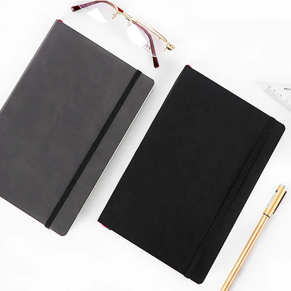 
Business Custom Logo Printed Debossed Soft PU Leather Notebooks 