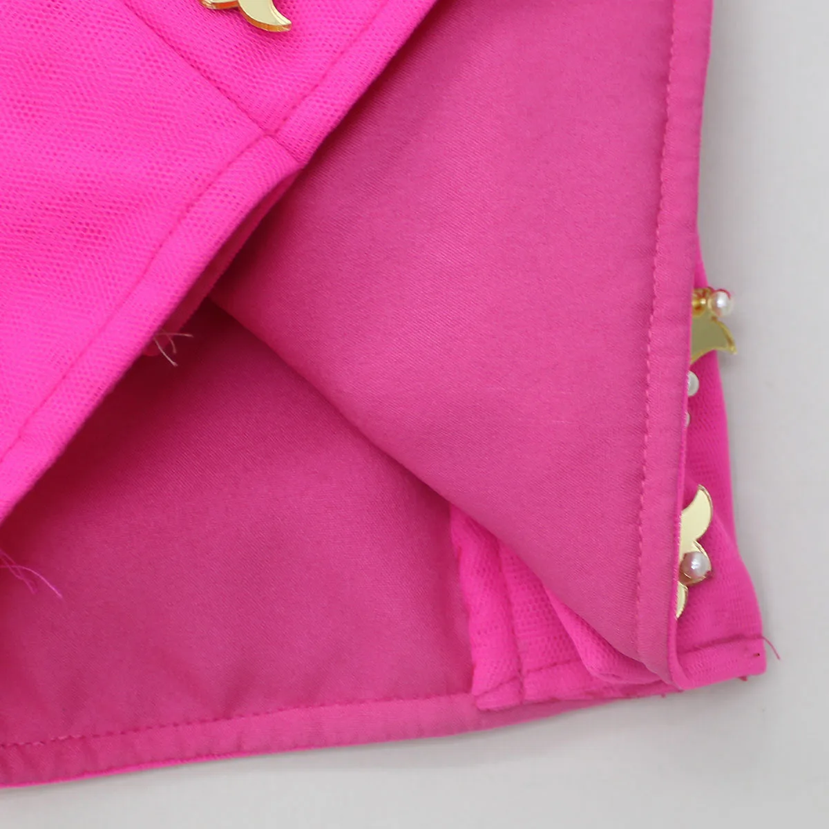 Perspective Of Style Mirror Pearl Girls Kids Wear Embellished Hot Pink One Shoulder Top Tie Dye Organza Lehenga wholesale ethnic