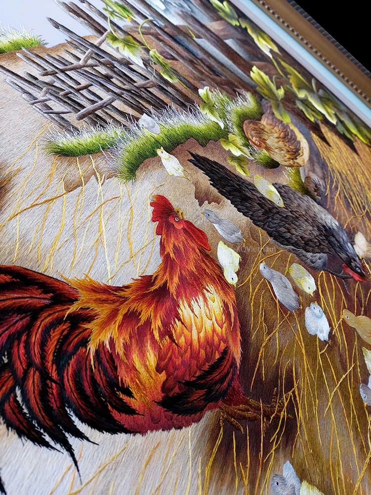 
Best Quality Landscape Hand Embroidery Art Painting for Home Decoration 