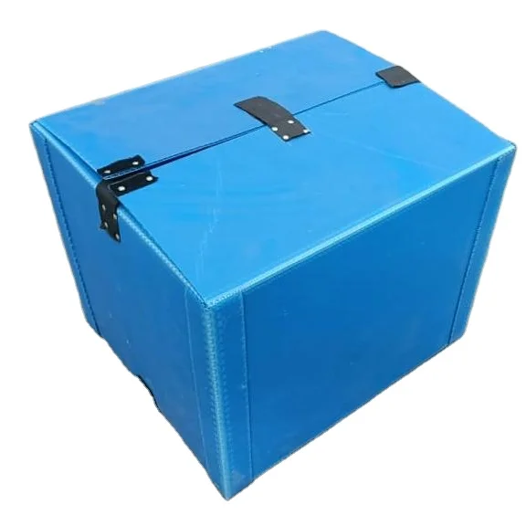 Новинка 2023 Высококачественная пластиковая коробка из полипропилена гофрированная для хранения и обработки упаковочных переворачиваемых коробок транспортировки