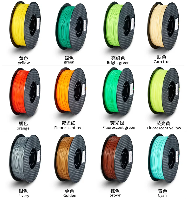 China Manufacturer 3D Printer Filament PLA/ABS/TPUFlexible 1.75mm/3mm 1kg Plastic Rod