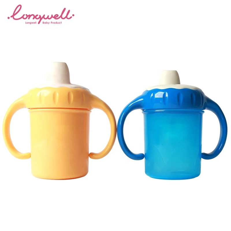 Training Spouted Cup TPE Mouth Kids Water Bottle School Toddlers Customize Logo Manufacturer Plastic Kids Handled Drinking Cup