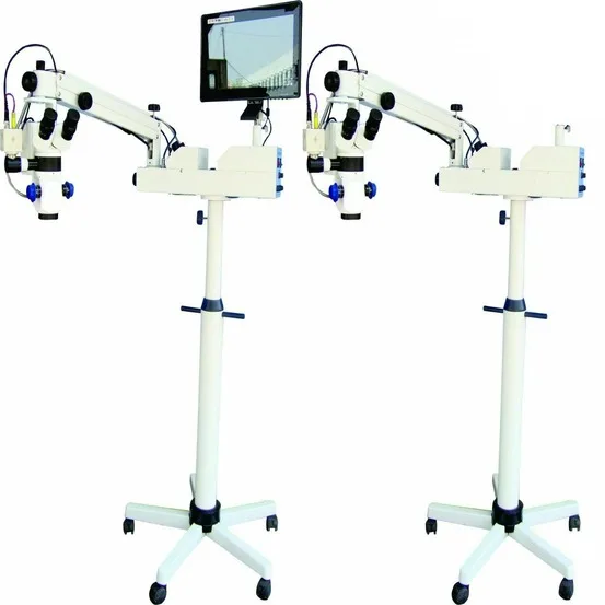 Digital Neurosurgery Operating Microscope 3 Step With High Definition Camera , Beam Splitter and Screen