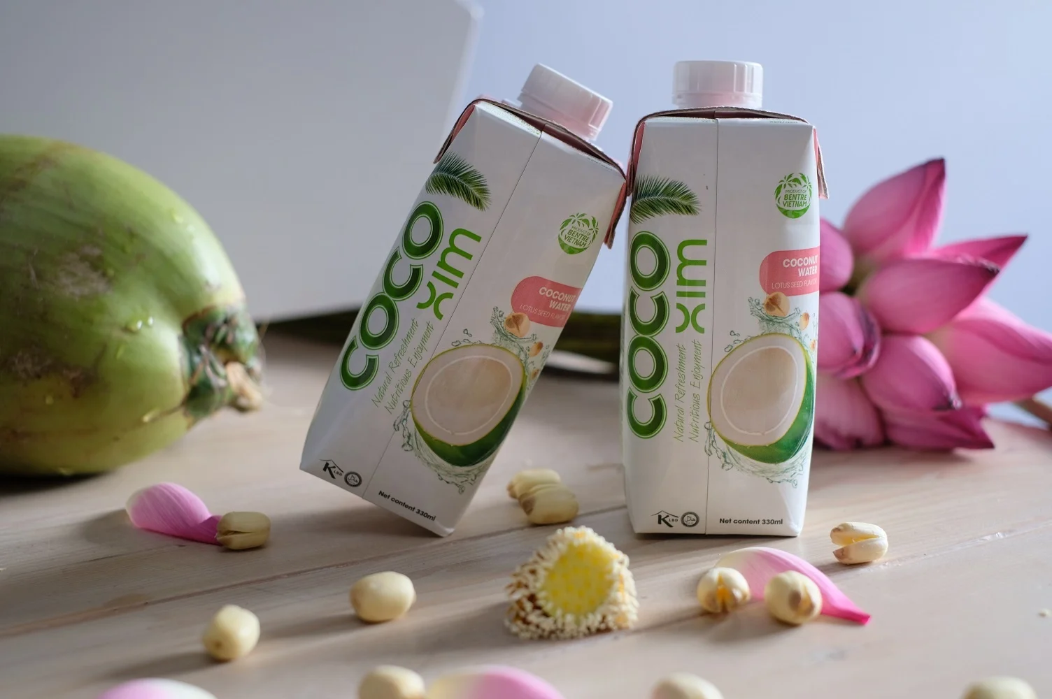 Кокосовая вода со вкусом лотоса-330 мл/1000 мл-сделано во Вьетнаме-принимаются OEM-Whatsapp + 84354669243 для бесплатного образца