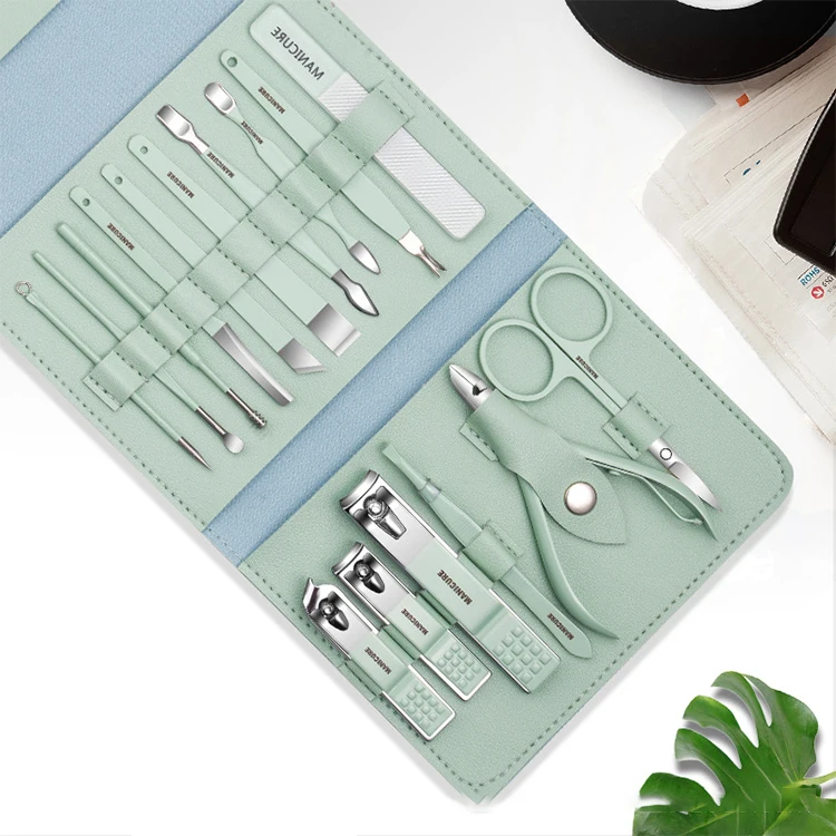 Hotsale High Quality Black Nail Clippers Beauty Manicure tool set 7/8/10/15/18pcs/set dead skin Clippers Pedicure Manicure Set