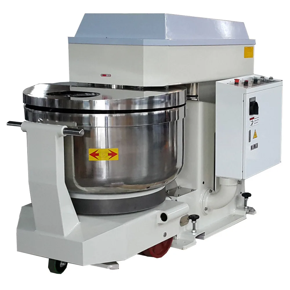 Automatic High Speed Spiral Dough Mixer 75 Kg Flour Mixer Machine Removable Spiral Dough Kneader Mixer 225 Liter Bakery Machines