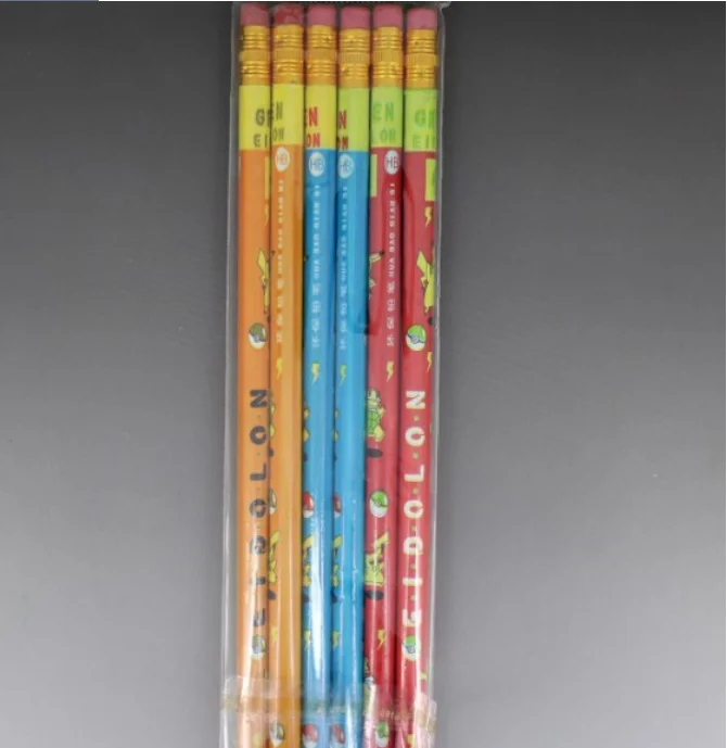 New eco multi-colour kids draw recycled newspaper pencil