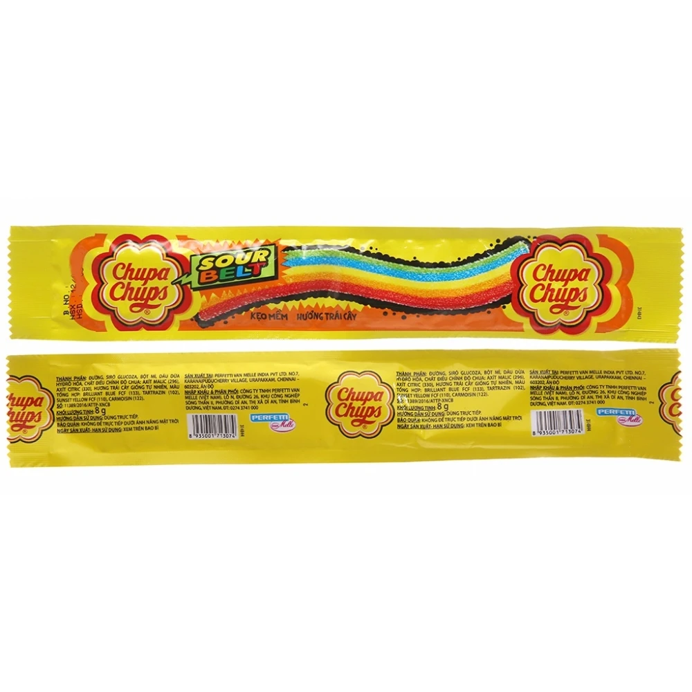 ChupaChups кислый пояс 8 г/оптовая продажа Chupachups конфеты из Вьетнама