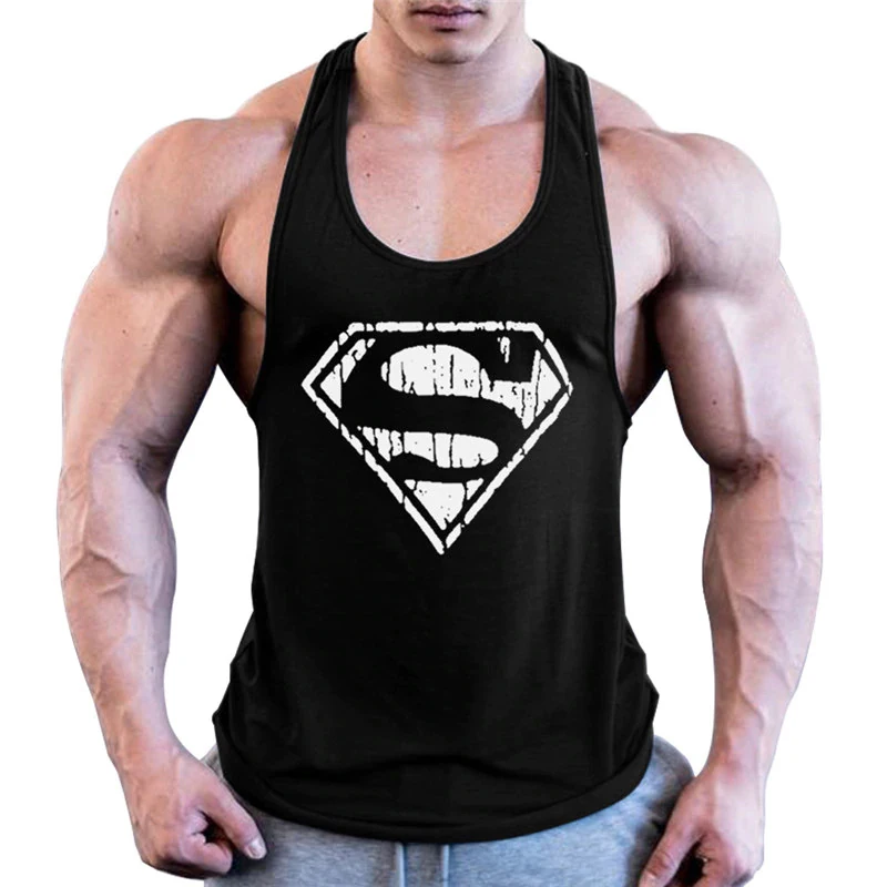 
Muscle Guys Gym Clothing Fitness Men Tank Top Bodybuilding Back Top Quality Stringer 