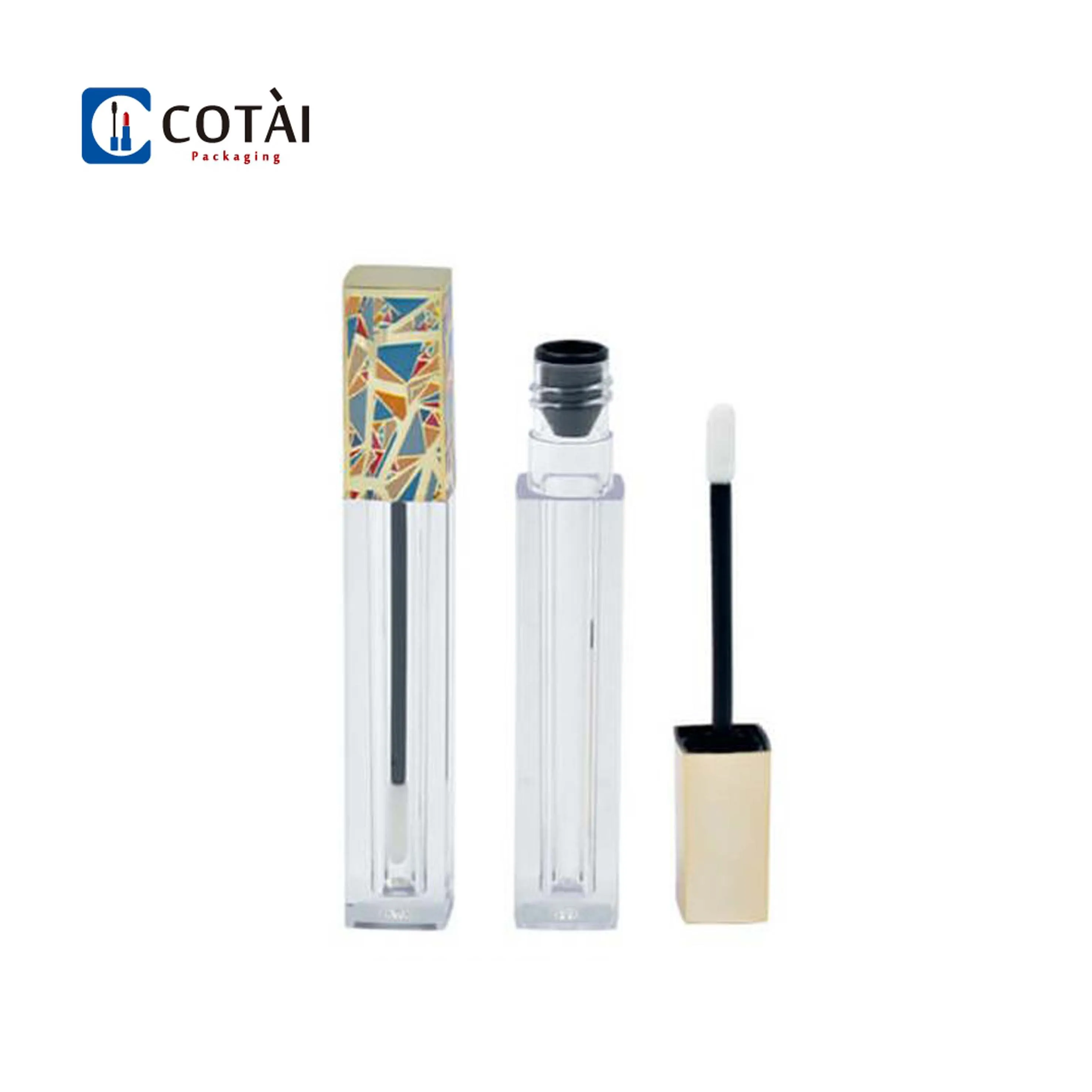 3D printing custom square empty PETG cosmetic lip gloss tube