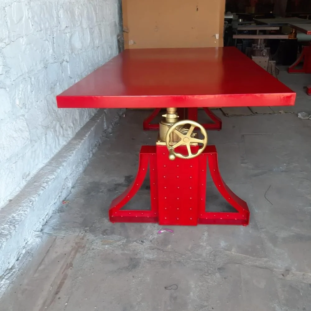 Crank Dining Table,Bronx Table,Industrial Crank Table