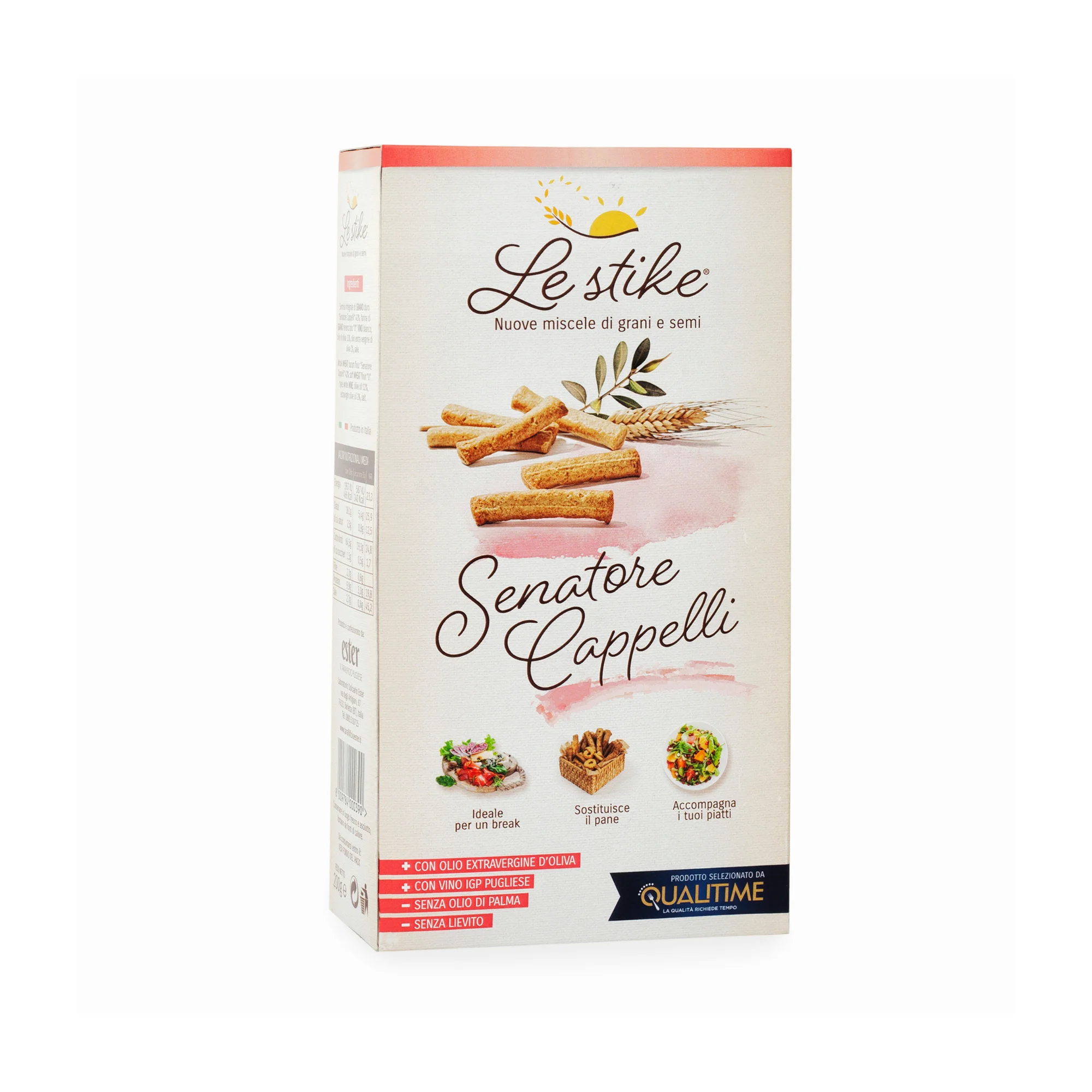 Le Stike Breadsticks Ester with Senatore Cappelli Flour for snack and appetizer 200g