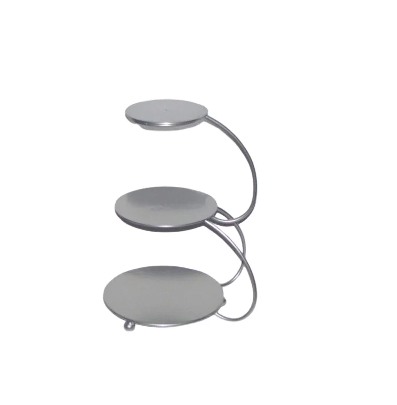 Dessert Mini Cup Cake Stand Wedding Decorating Tray Base Plate High Quality Multilevel Silver Round Birthday Cake Stand