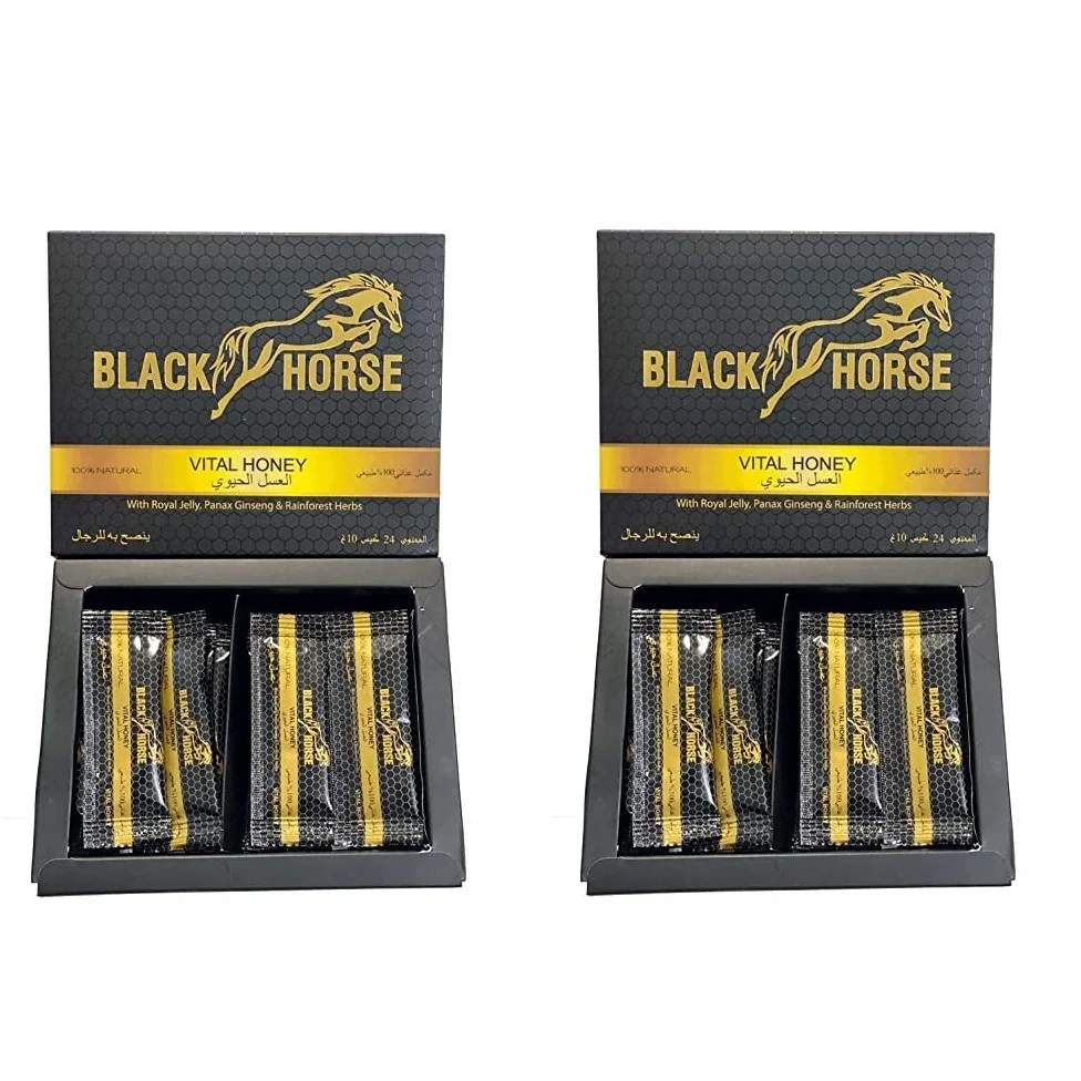 Natural No Preservatives Improve Blood Circulation 100% Pure Honey 10g Per Sachet Black Horse Honey