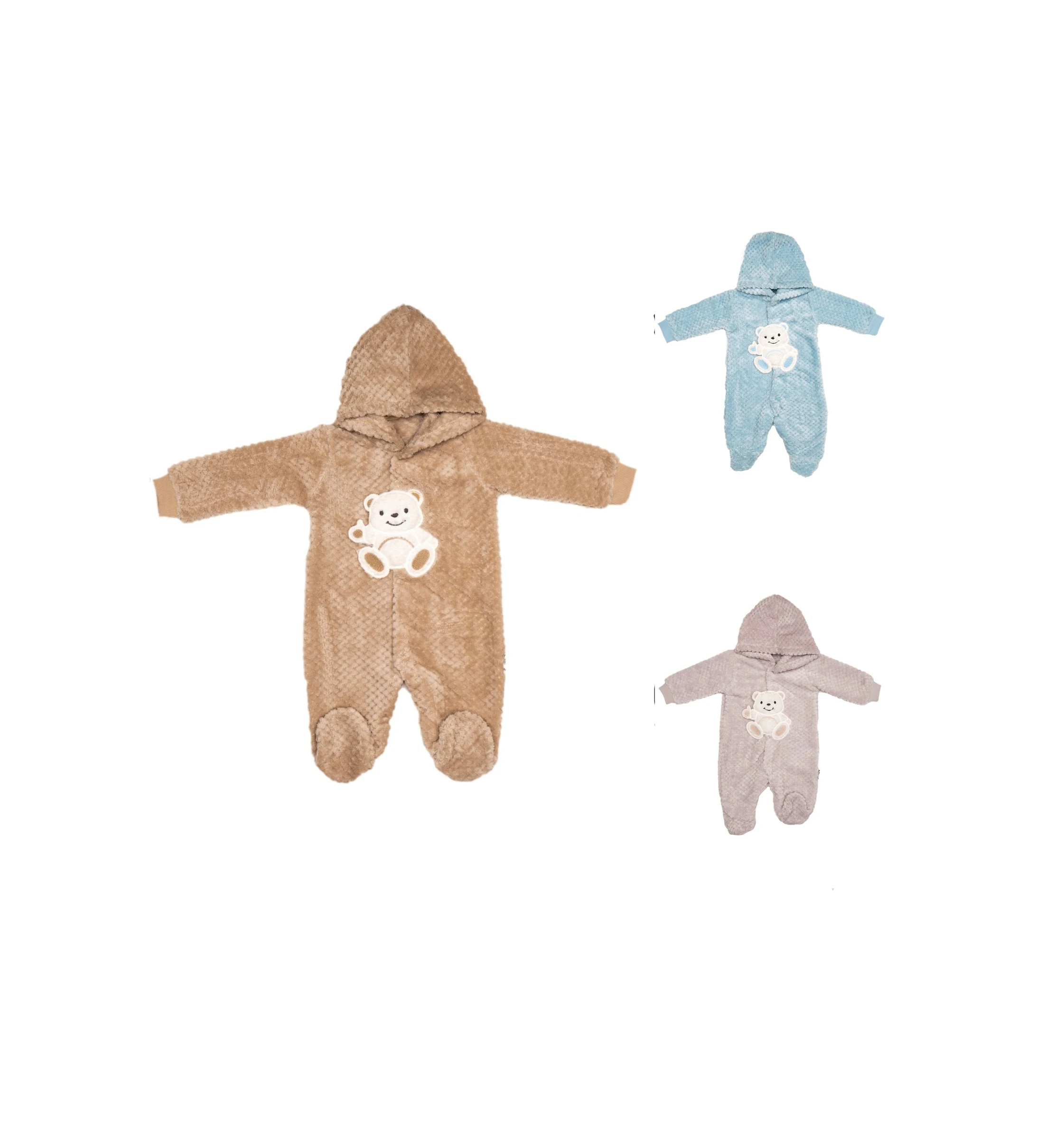 Горячая распродажа! Детский комбинезон Тедди с вышивкой Wellsoft, зимний мягкий хлопковый Детский комбинезон от бренда Necix