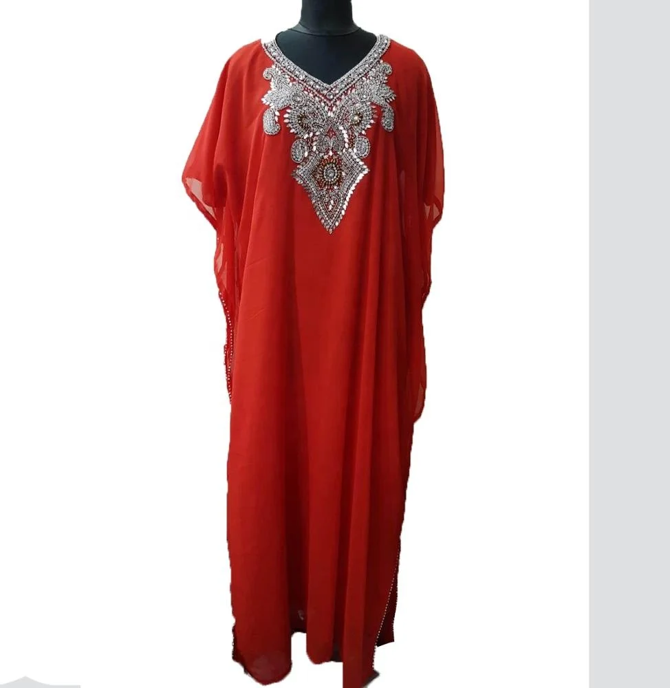 Exclusive Arabic Handmade Sequins Kaftan  dress