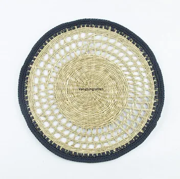 New Collection Sustainable Seagrass Wicker Placemats Wicker Dining Table Mat Made In Vietnam