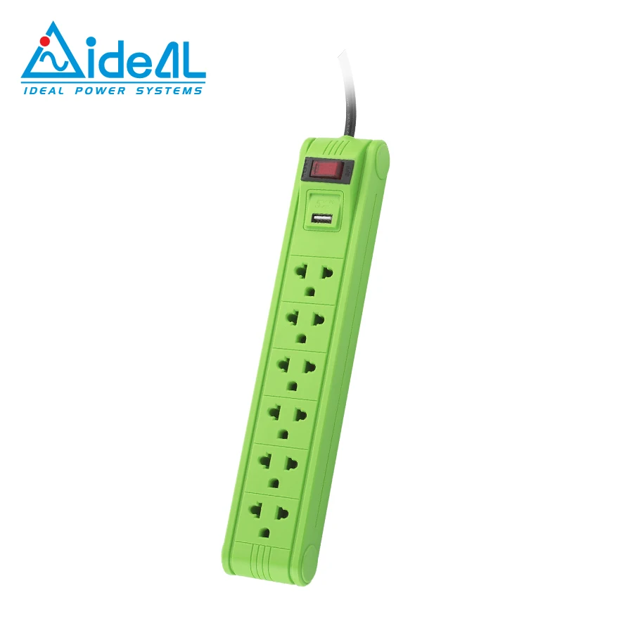 Компактное и красочное Зарядное устройство USB I-221U-10A Защита от перенапряжения/удлинитель