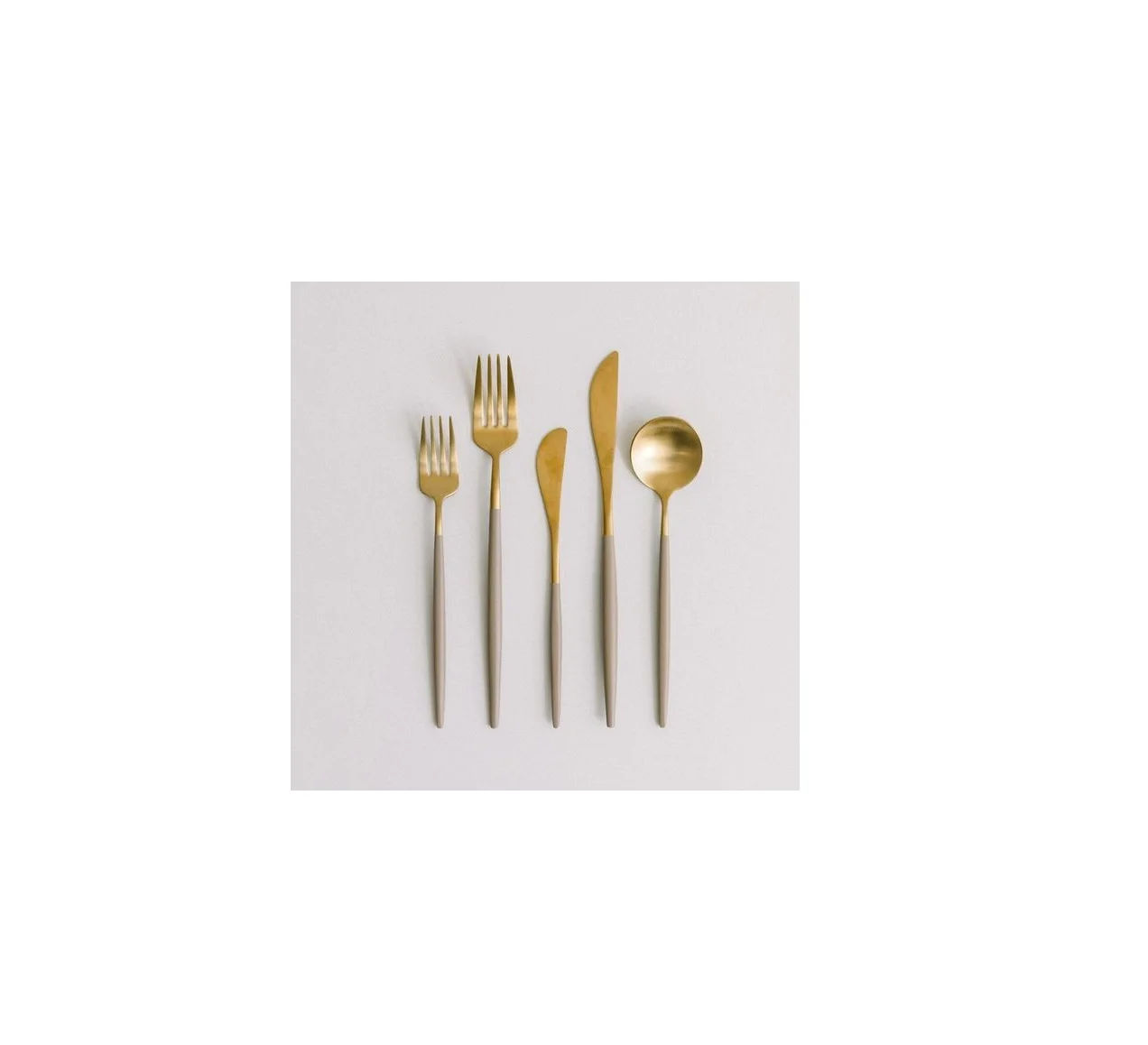 Cutlery Set with Acrylic Handle New Metal Cutlery Spoon And Fork Metal Flatware New Cutlery Set In Gold Plated