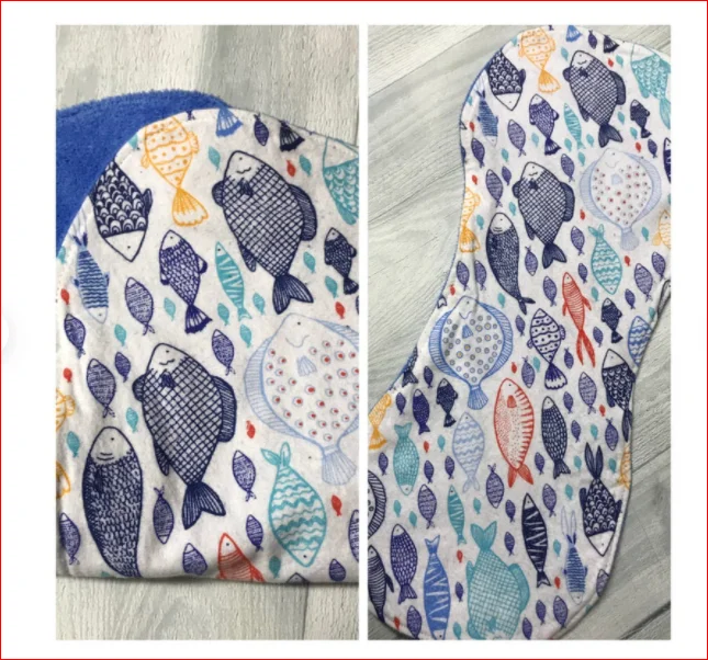 High Quality 100% Organic Cotton Baby Cotton Bib Drool Bib Bandana Bibs Burp Cloth for baby