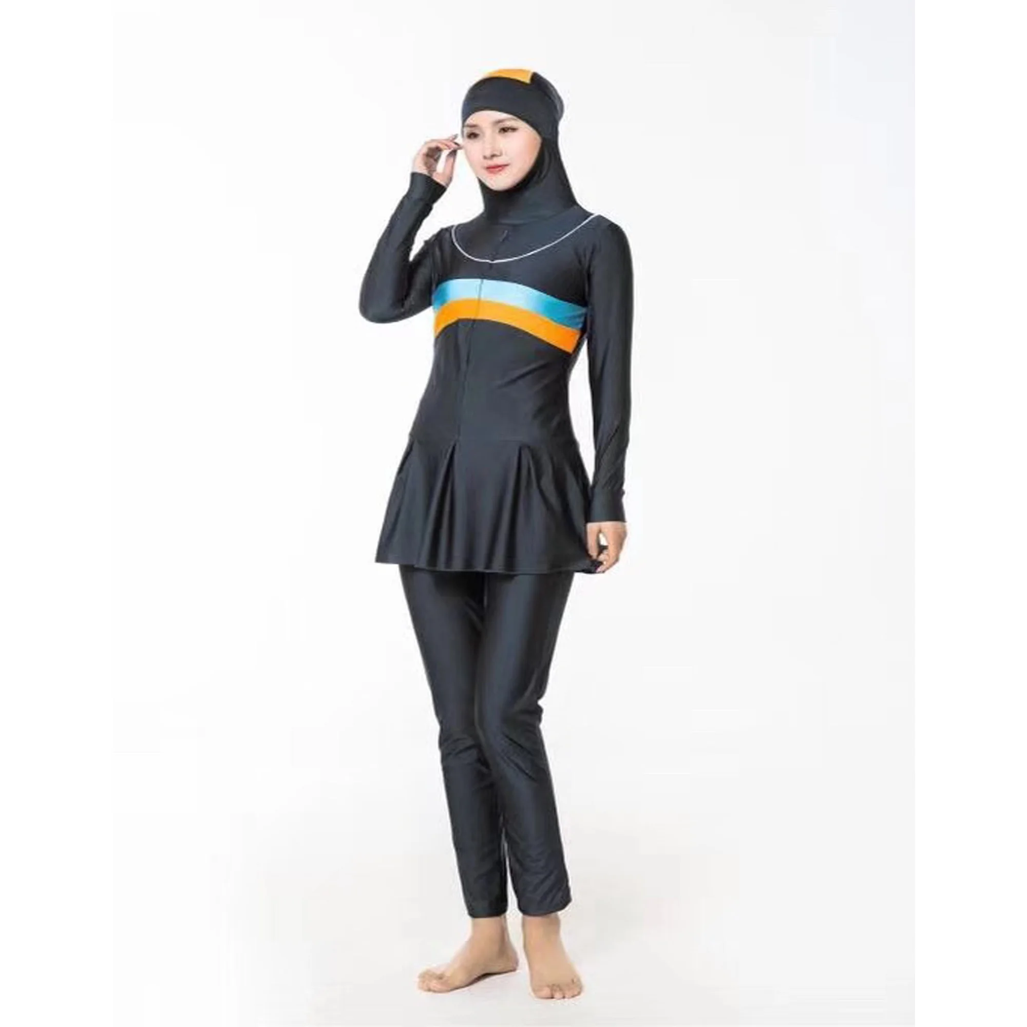 Women Swimsuit Islamic Swimwear Latest Muslim slim swimming suit
