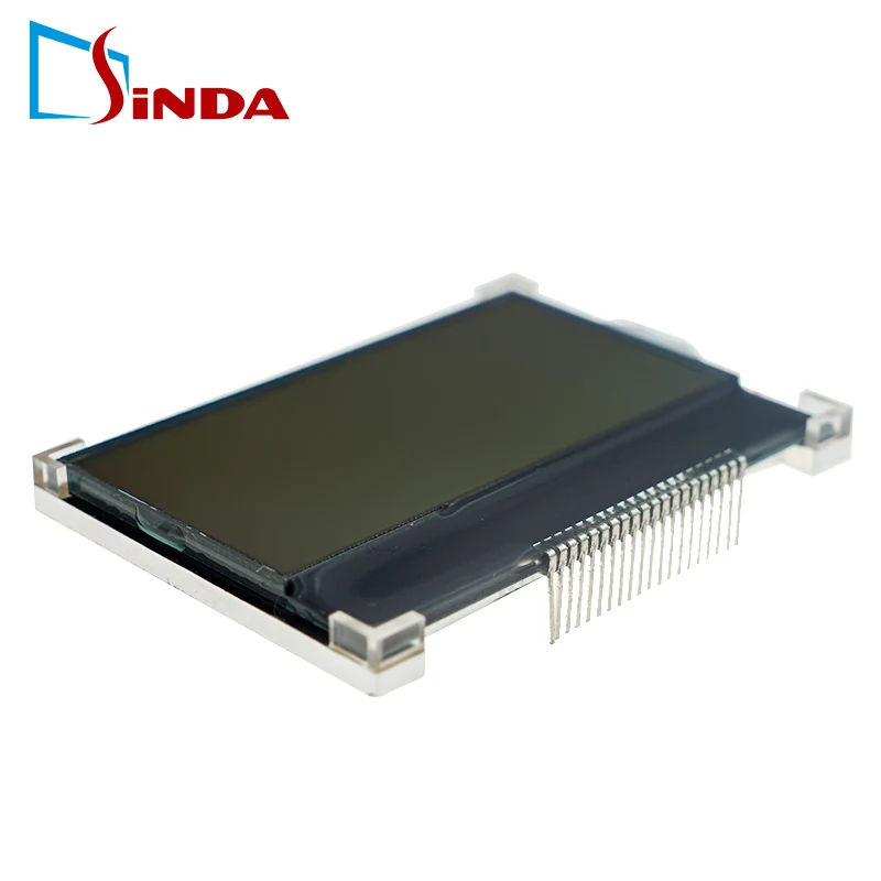 fstn positive LCD module cog 128x64 dots pin connector display screen with white backlight SDGG12864-58