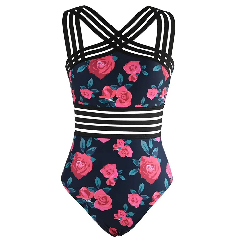 Accept Customized Backless One Piece Swimwear Women Swimming Suit Swimsuit