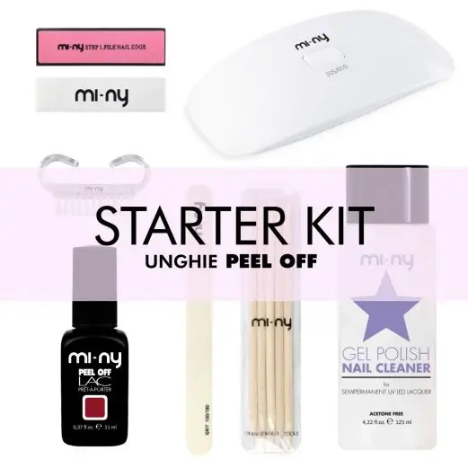 KIT PEEL OFF LAC ONE STEP GEL NAIL POLISH WITH TRAVEL WHITE LED LAMP ITALIAN QUALITY LONG LASTING FORMULA