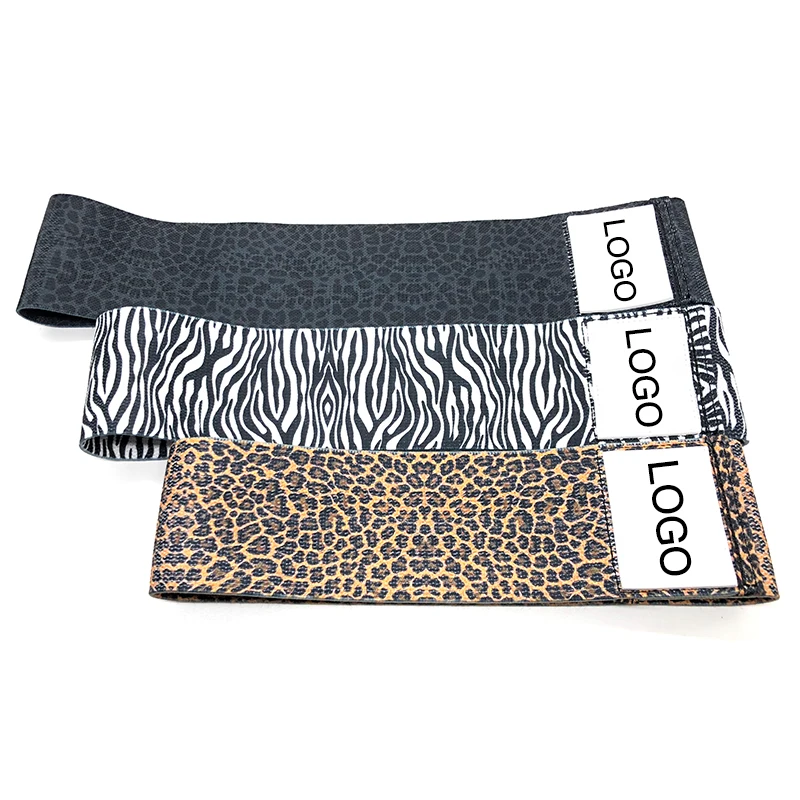 Fabric Hip Resistance Bands Exercise Custom Logo And Color elastic booty bands workout latex loop bands
