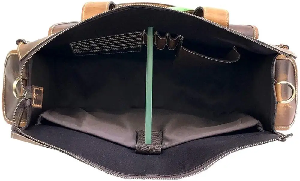 2024 Best Selling Products Indian Vintage Handmade Genuine Buffalo Leather Laptop Bag Messenger Bag For Sale