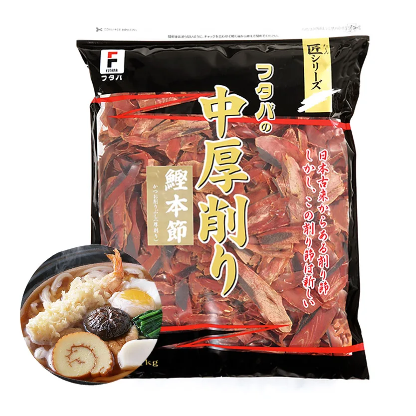 Mouth watering thick shavings soba soup base snack bonito fish flakes
