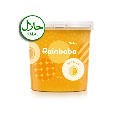 Halal Passion fruit flavor Popping pearls from Taiwan Premium Supplier