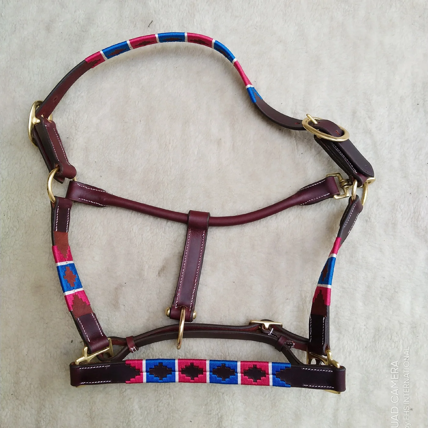 Top Quality Traditional Argentinian Hand Stitched Polo Leather Horse Halter Polo Sports Accessories