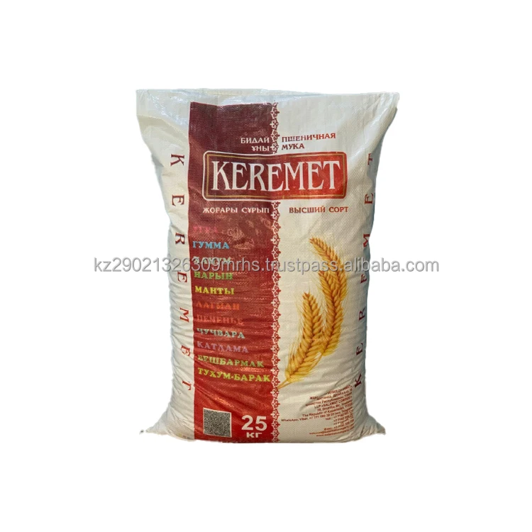 Great quality white wheat flour product of Kazakhstan 25kg bags packaging wholesale prices wheat flour for sale