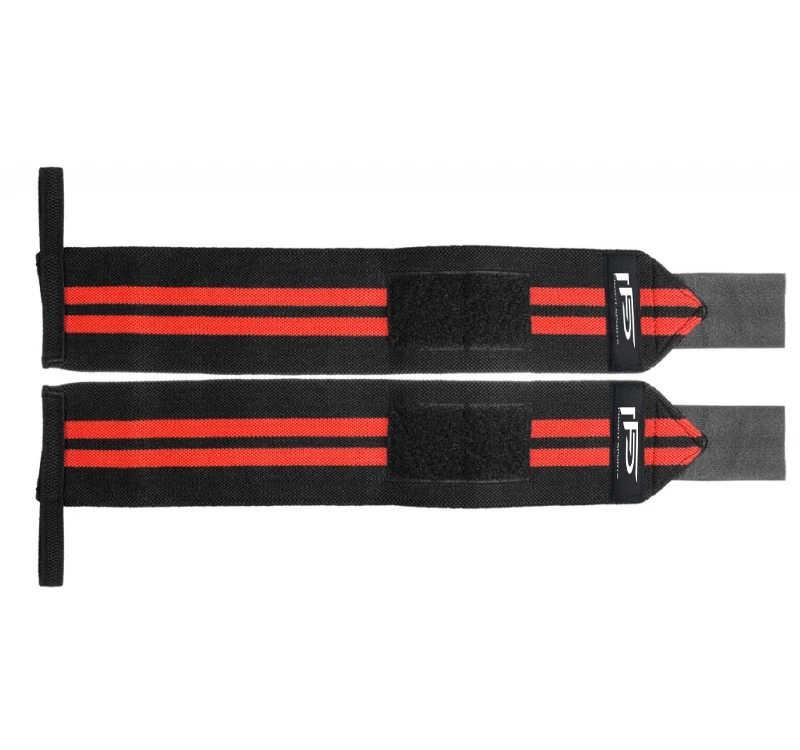 Hot Selling Best Value Gym Weightlifting Wristband Hand Wraps for Strength & Fitness Red And Black Wrist Support and Band