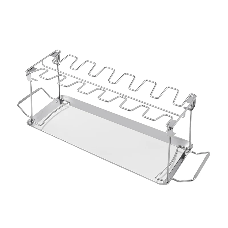Walmart hot sales Stainless Steel Chicken Leg & Wing Rack Roaster Stand BBQ gadgets