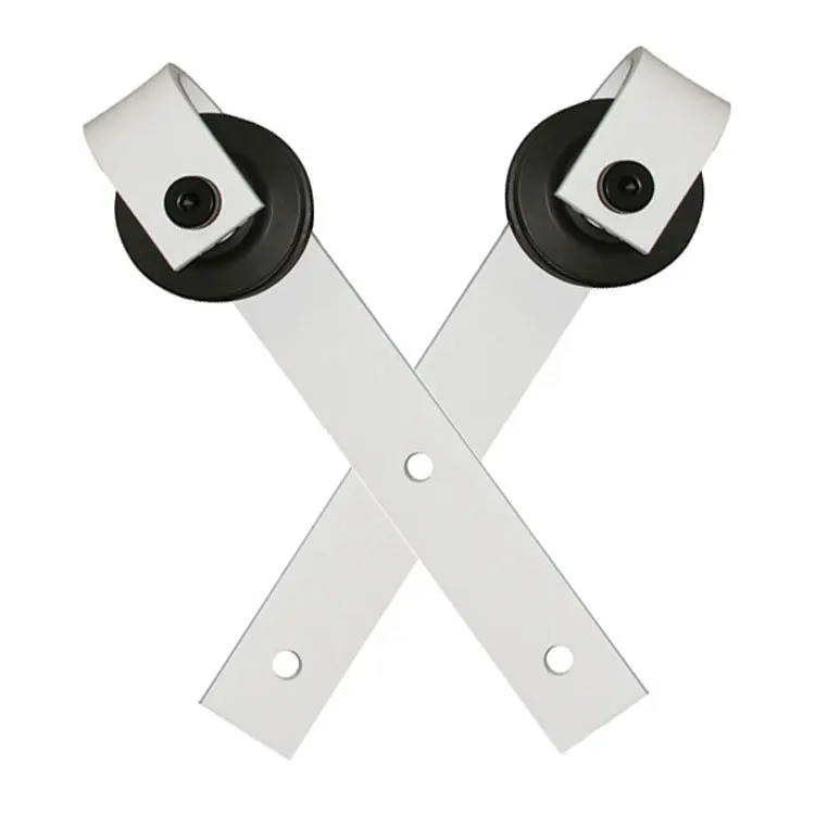 Heavy Duty Double Soft Close Ceiling Mount Bypass Sliding Barn Door Track Hardware