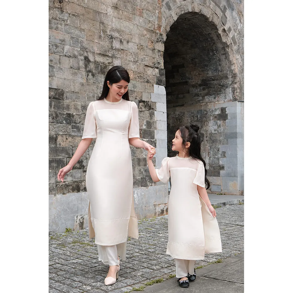 Vietnamese Traditional Fashionable Dress to Day for Girls OEM