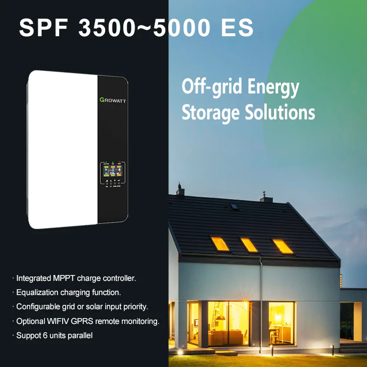 Integrated MPPT Growatt SPF 3500 5000 ES 3KW 5KW Power 48VDC 230VAC Off Grid Solar Energy Storage Pure Sine Wave Hybrid Inverter