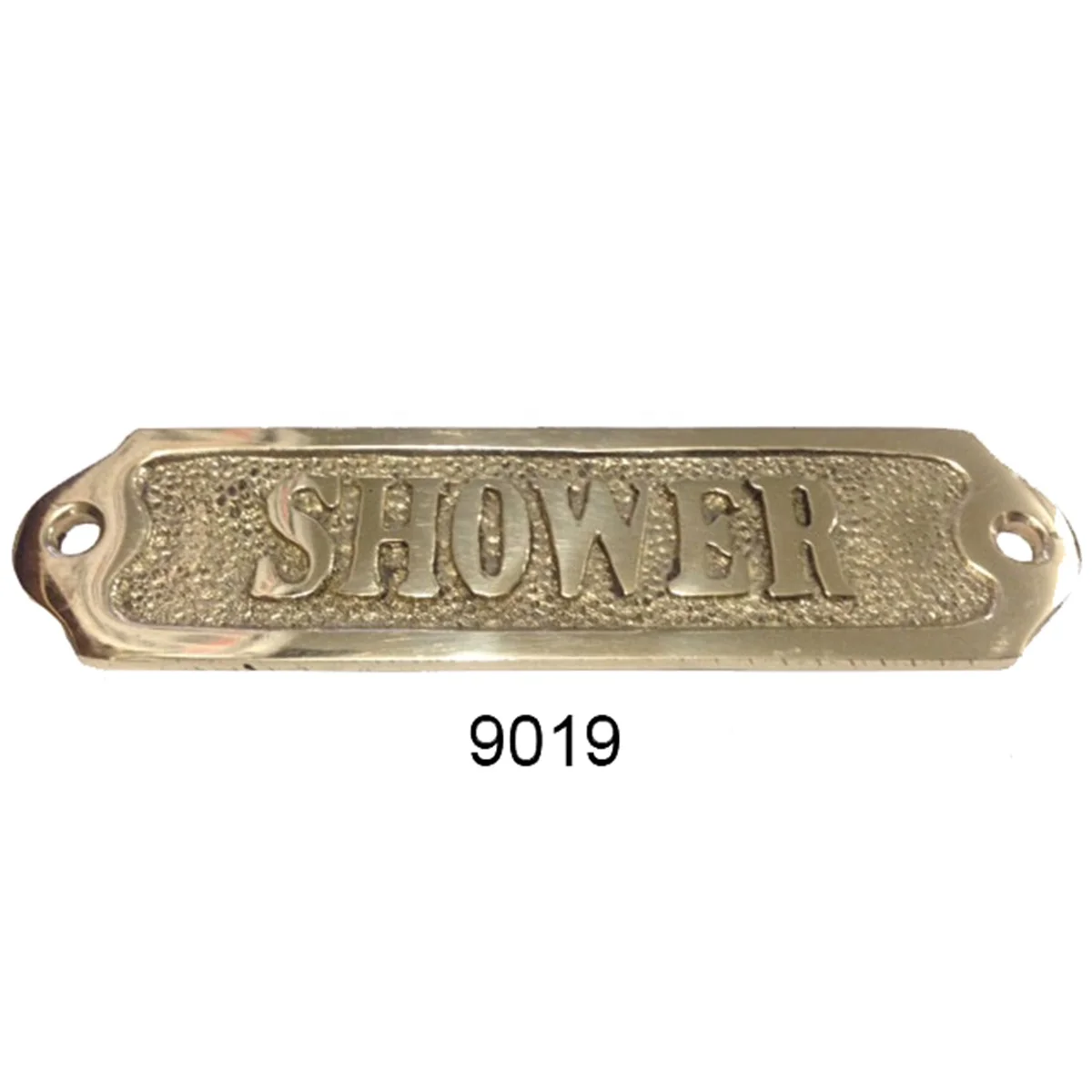 Antique Nautical Brass Door Sign
