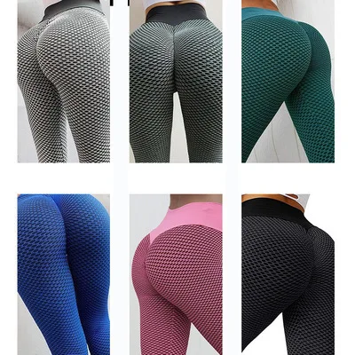 Workout Running Gym Scrunch Butt TIK Tok Womens Yoga Leggings Ruched High Waisted Anti Cellulite Tummy Control Lift Yoga Pants