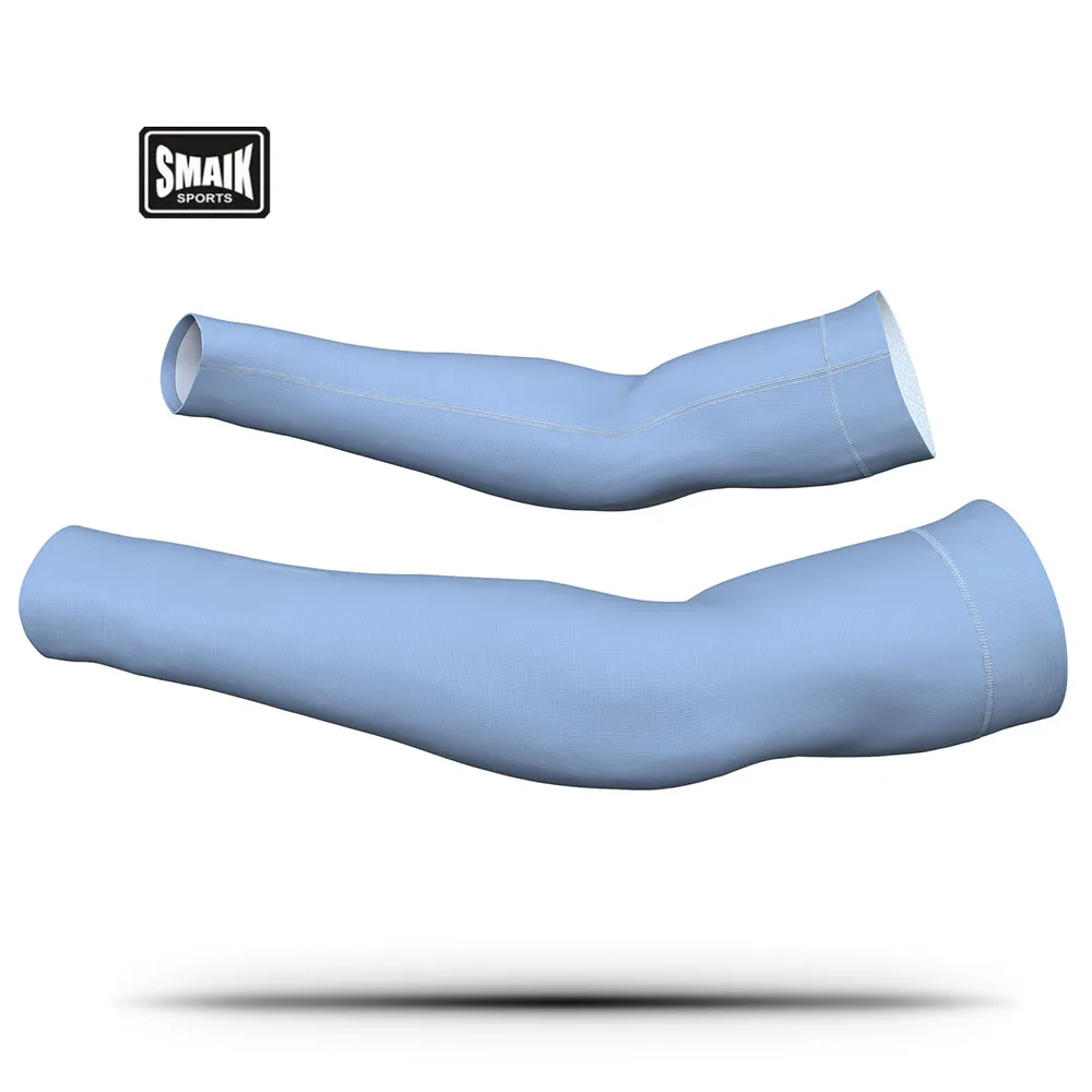 Running Cycling Protective Knitted Nylon Spandex Sunblock heat arm sleeves elastic long compression arm warmers