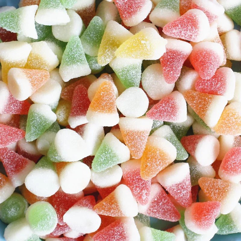 
Mixed shape sweet and sour fruit flavor fudge soft candy 