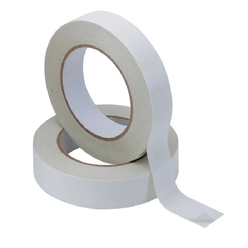 Tissue solvent acrylic self adhesive paper roll thin industrial double sided tissue tape