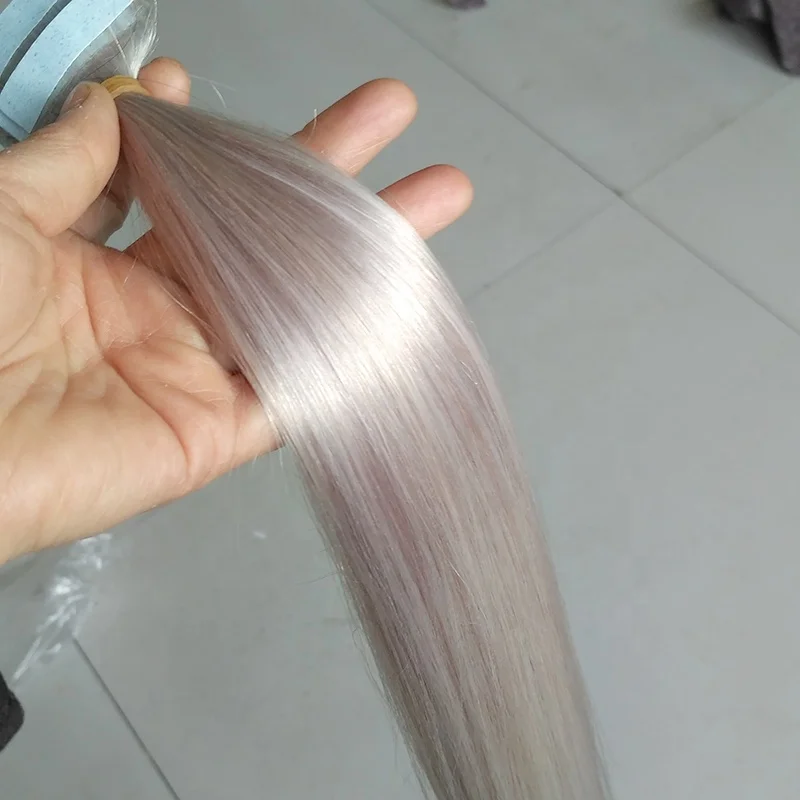 Wholesale Russian Human Tape Hair Extensions Double Drawn Single Drawn Virgin Remy Tape ins Hair