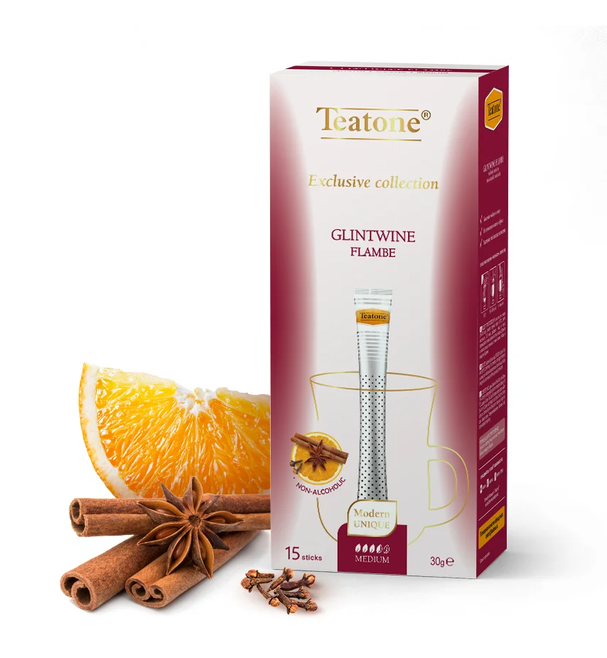 Glintwine Flambe in sticks for single brewing TEATONE 15 sticks in individual package * 2 g High quality