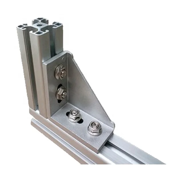 45x90 мм алюминиевый L-образный угловой кронштейн с 4 отверстиями