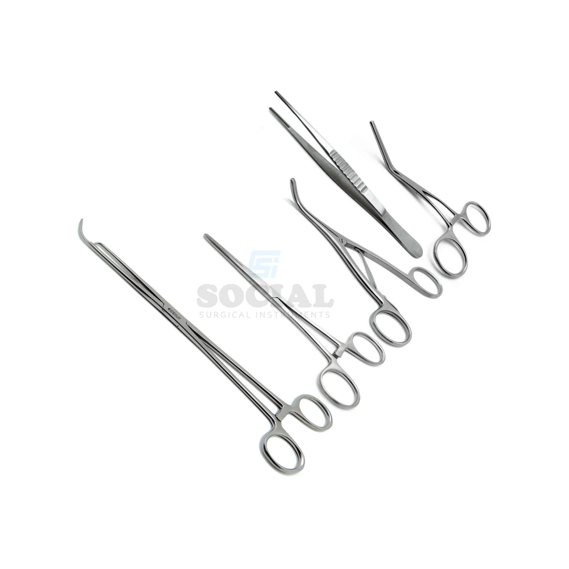 
Surgical Forceps Voarse Debakey Hulka Trousseau Instruments Set of 5 